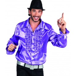 CAMISA CHORRERAS MORADA