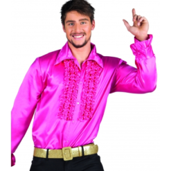 CAMISA CHORRERAS ROSA