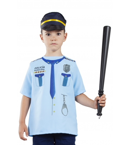 CAMISA Y GORRA POLICÍA INFANTIL 3 CAMISA Y GORRA POLICÍA INFANTIL