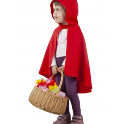 CAPA ROJA CON CAPUCHA INFANTIL