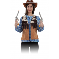 CHALECO VAQUERO MUJER