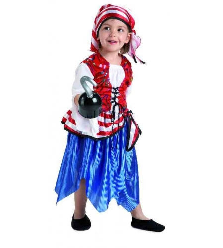 DISFRAZ BUCANERA PIRATA LUJO BEBÉ 3 DISFRAZ BUCANERA PIRATA LUJO BEBÉ