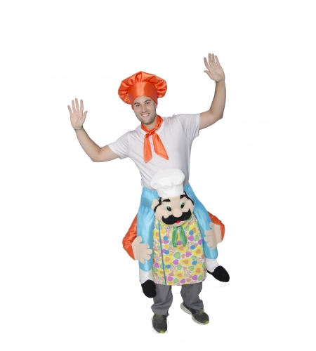 DISFRAZ CHEF A HOMBROS 3 DISFRAZ CHEF A HOMBROS