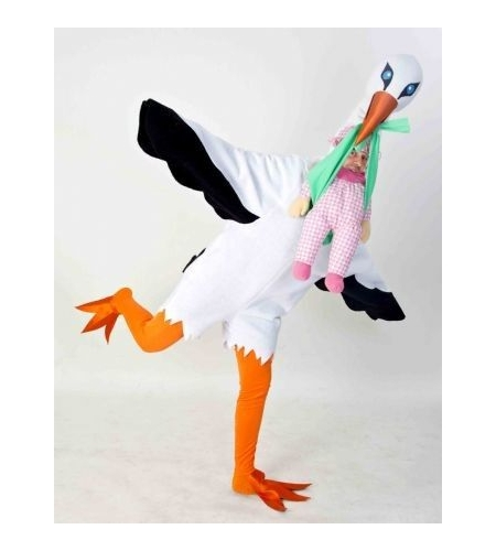 DISFRAZ CIGÜEÑA ADULTO 3 DISFRAZ CIGÜEÑA ADULTO