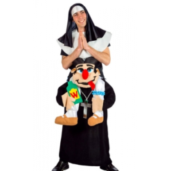 DISFRAZ CURA Y MONJA ADULTO