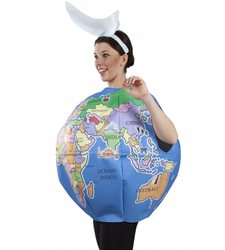 DISFRAZ BOLA DEL MUNDO ADULTO 4 DISFRAZ BOLA DEL MUNDO ADULTO - Imagen 2