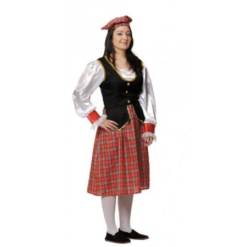 DISFRAZ ESCOCESA ADULTO