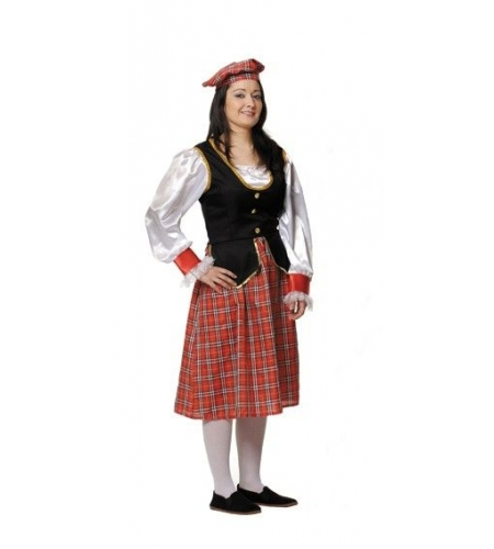 DISFRAZ ESCOCESA ADULTO 3 DISFRAZ ESCOCESA ADULTO