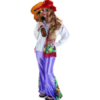 DISFRAZ HIPPIE MUJER -Magasin Comarfi disfraz hippi mujer