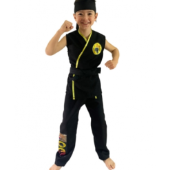 DISFRAZ KARATEKA NEGRO INFANTIL
