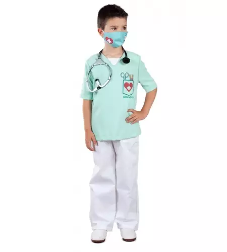 DISFRAZ MEDICO URGENCIAS NIÑO 3 DISFRAZ MEDICO URGENCIAS NIÑO
