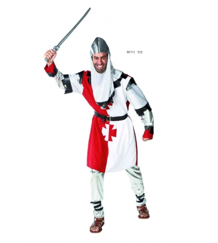 DISFRAZ MEDIEVAL CRUZADO ADULTO 3 DISFRAZ MEDIEVAL CRUZADO ADULTO