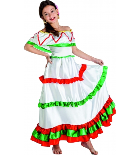DISFRAZ MEJICANA NIÑA 3 DISFRAZ MEJICANA NIÑA