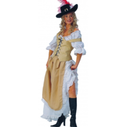 DISFRAZ MOSQUETERA ADULTO LUJO