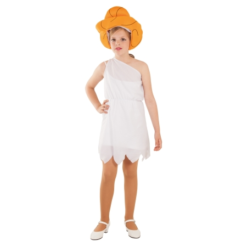 DISFRAZ NIÑA DE LAS CAVERNAS BLANCO