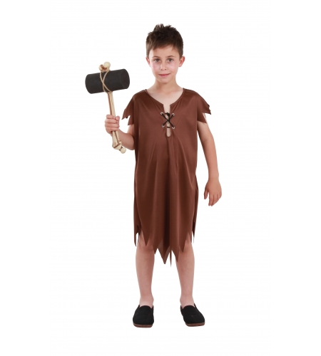 DISFRAZ NIÑO DE LAS CAVERNAS MARRÓN 3 DISFRAZ NIÑO DE LAS CAVERNAS MARRÓN