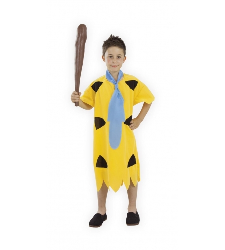 DISFRAZ NIÑO DE LAS CAVERNAS AMARILLO 3 DISFRAZ NIÑO DE LAS CAVERNAS AMARILLO