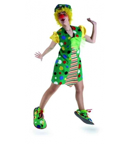 DISFRAZ PAYASA TOPOS ADULTO 3 DISFRAZ PAYASA TOPOS ADULTO