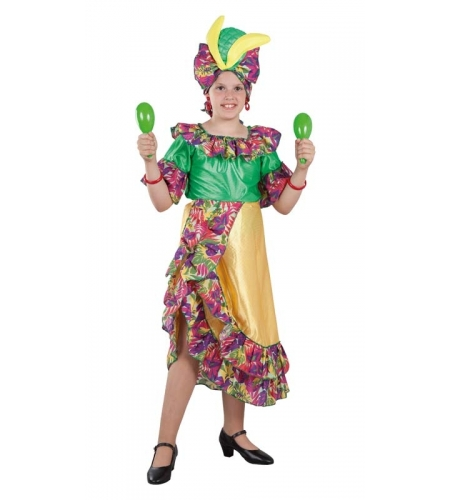 DISFRAZ CARIBEÑA NIÑA 3 DISFRAZ CARIBEÑA NIÑA