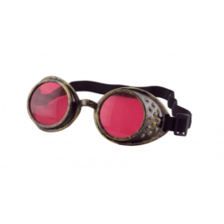 GAFAS STEAMPUNK ROJAS