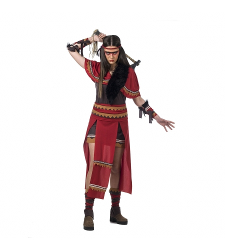 DISFRAZ INDIA GUERRERA PIEL ROJA 3 DISFRAZ INDIA GUERRERA PIEL ROJA