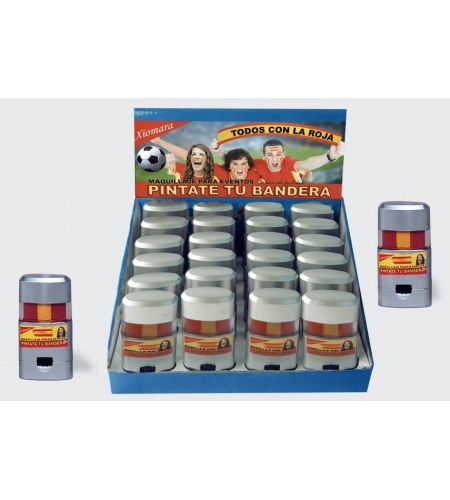 MAQUILLAJE BANDERA ESPAÑA 3 MAQUILLAJE BANDERA ESPAÑA