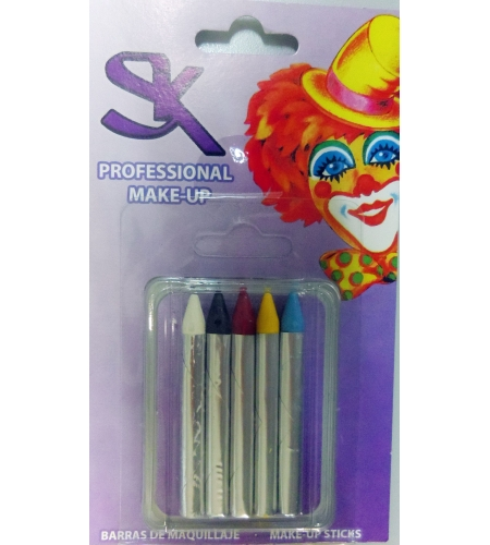 MAQUILLAJE CAJA 5 BARRAS 8X75 MM. SURTIDA 3 MAQUILLAJE CAJA 5 BARRAS 8X75 MM. SURTIDA
