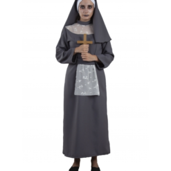 DISFRAZ MONJA GRIS ADULTO