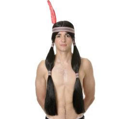 PELUCA APACHE NEGRA LARGA