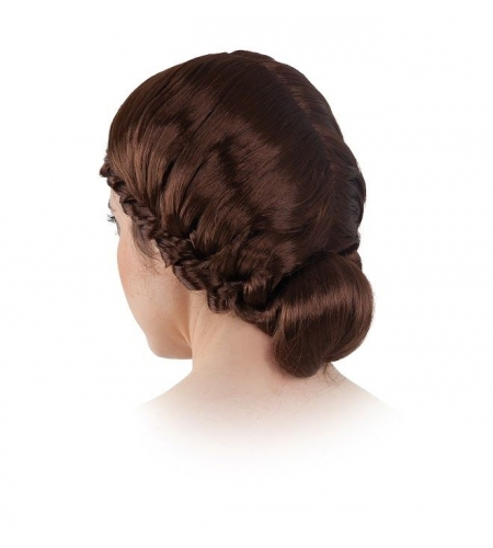 PELUCA CON TRENZADO LATERAL Y MOÑO 4 PELUCA CON TRENZADO LATERAL Y MOÑO - Imagen 2