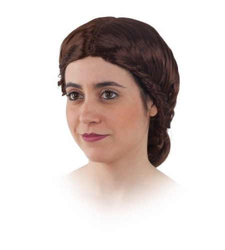 PELUCA CON TRENZADO LATERAL Y MOÑO 3 PELUCA CON TRENZADO LATERAL Y MOÑO