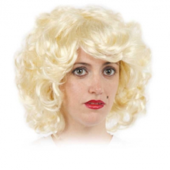 PELUCA MARILYN RUBIA