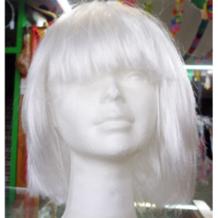 PELUCA MEDIA MELENA COLOR BLANCO