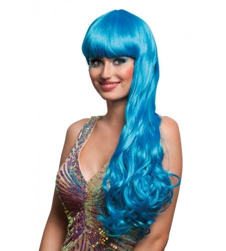 PELUCA SIRENITA AZUL 3 PELUCA SIRENITA AZUL