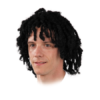 PELUCA TIRABUZONES NEGRA -Magasin Comarfi peluca tirabuzones negra