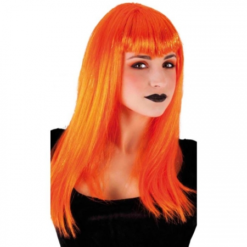 PELUCA VAMPIRESA TRAVIESA NARANJA ADULTO