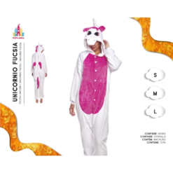 DISFRAZ PIJAMA UNICORNIO FUCSIA
