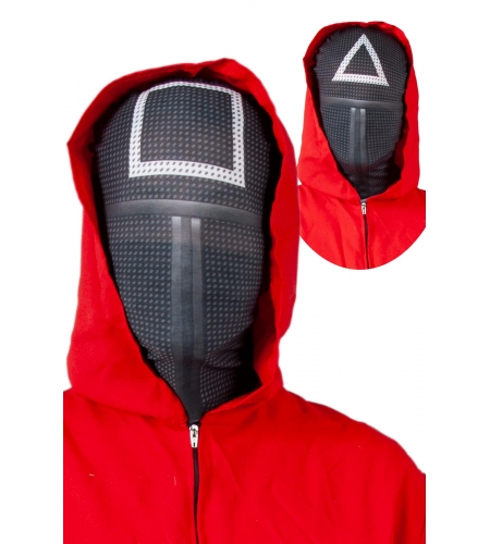 DISFRAZ JUEGO DEL CALAMAR CUADRADO ADULTO CON MÁSCARA DE PLÁSTICO 4 DISFRAZ JUEGO DEL CALAMAR CUADRADO ADULTO CON MÁSCARA DE PLÁSTICO - Imagen 2