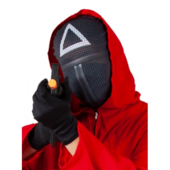 DISFRAZ JUEGO DEL CALAMAR CUADRADO ADULTO CON MÁSCARA DE PLÁSTICO 9 DISFRAZ JUEGO DEL CALAMAR CUADRADO ADULTO CON MÁSCARA DE PLÁSTICO -Magasin Comarfi set mono triangulo cuadrado adulto 2