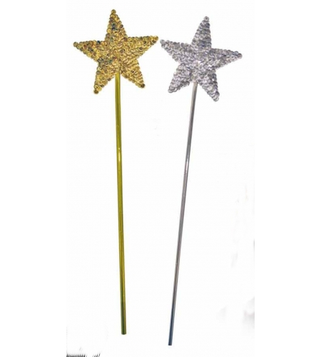 VARITA HADA ORO Y PLATA 3 VARITA HADA ORO Y PLATA